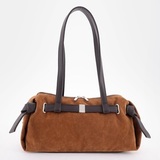 Сумка Саломея 2032 эко-замша миндаль