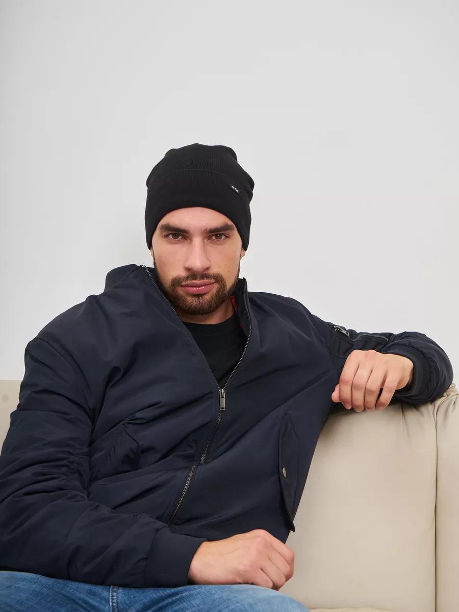 Шапка бини зимняя весенняя с флисом