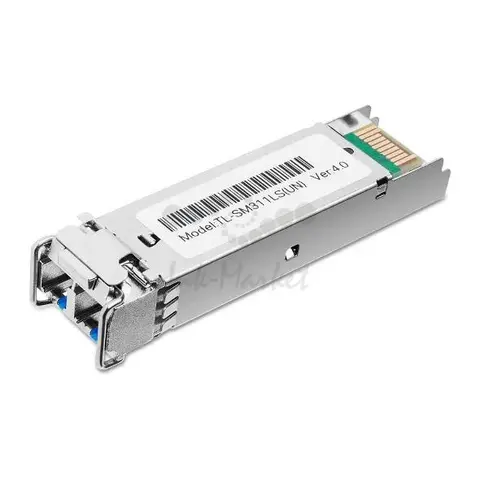 Модуль TP-LINK TL-SM311LS Гигабитный SFP-модуль, одномодовый, MiniGBIC, интерфейс LC, расстояние 10км, длина волны 1310нм (030216) {30}