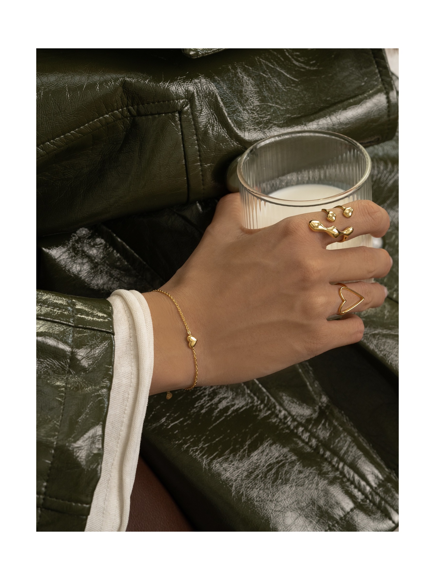 Браслет Большая сердечная тайна (Золочение)