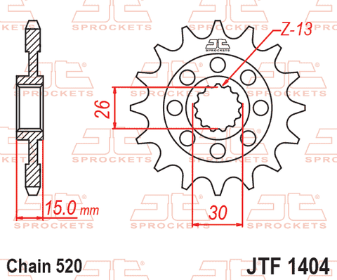 Звезда ведущая JTF1404 17