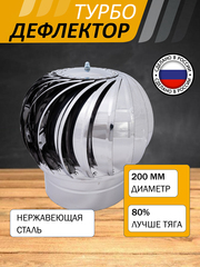 Турбодефлектор ТД-200 Нержавеющая сталь