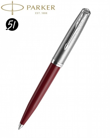 Ручка шариковая Parker 51 Core, Burgundy CT, (2123500)