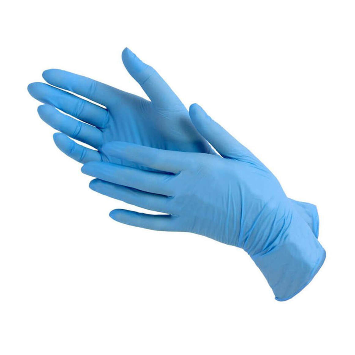 Перчатки нитрил M 100шт голубые в ассортименте