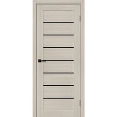 Купить Межкомнатная дверь экошпон Bravo-22.Л Cream Melinga / Black Shine