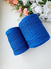 Cornflower cotton cord 3 mm