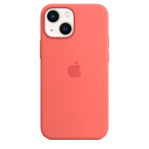 iPhone 13 mini Silicone Case with MagSafe Pink Pomelo