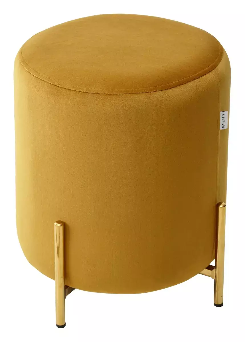 Пуф для гостиной RICE BLUVEL-68 YELLOW / GOLD М-City