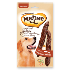 Мнямс мягкие колбаски с говядиной и ягненком для собак 70 гр
