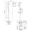 Lemark Tropic LM7008C Душевая система с термостатом Хром Белый