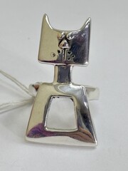 Котик (кольцо из серебра)