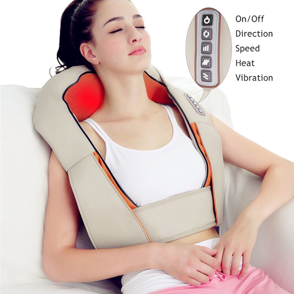 Massage Neck Shoulder Body Massager Infrared Heated 4D Kneading MOQ:200  披肩按摩器 - buy with delivery from China