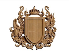 Силиконовый молд № 455 Герб фамильный