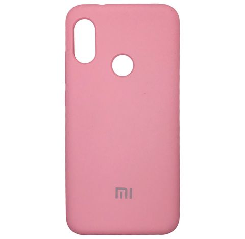 Силиконовый чехол Silicone Cover для Xiaomi Redmi Note 6 Pro (Розовый)