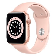Смарт-часы Apple Watch S6 44mm  Gold Aluminium Case with Pink Sand Sport Band (M00E3GK/A)