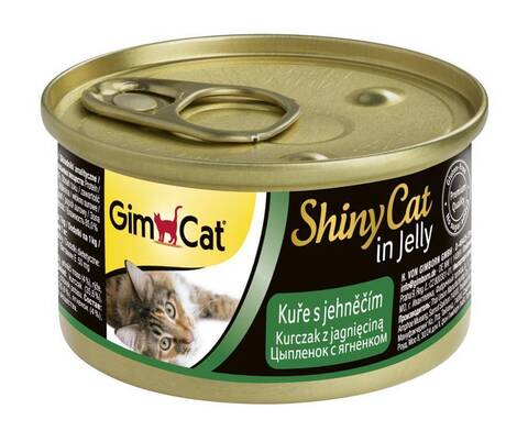 GimCat ShinyCat консервы для кошек из цыпленка с ягненком 70 г