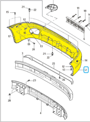 БАМПЕР ПЕРЕДНИЙ LANOS, CHANCE, SENS