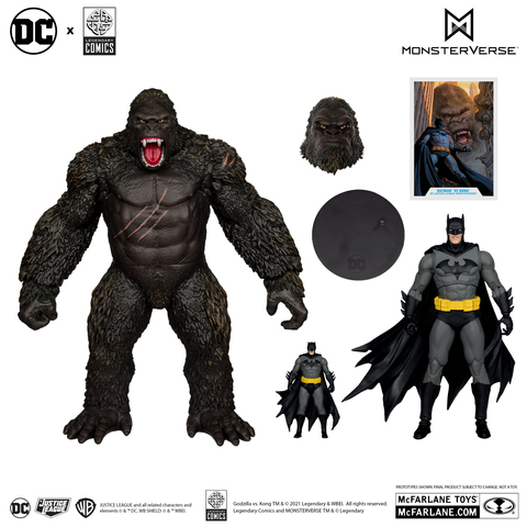 Фигурки набор Бэтмен против Конга Justice League vs. Godzilla vs. Kong