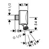 Шланговое подсоединение Hansgrohe Fixfit S 27506000