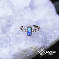 Кликер SJ 537 Opal #05 & Crystal PVD Yellow 1.2мм