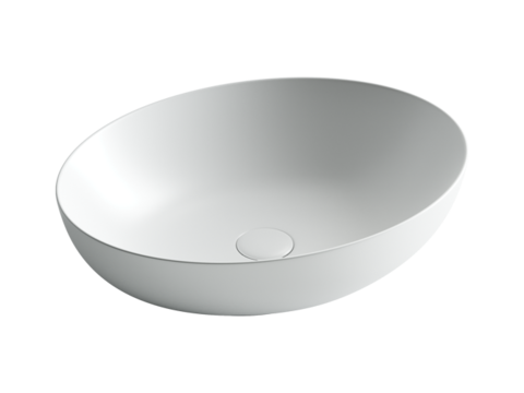 Умывальник чаша накладная овальная (Белый Матовый) Element 520*395*130мм Ceramica Nova CN6017MW