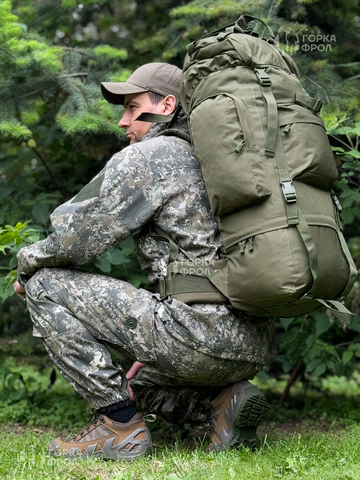 Рюкзак тактический Grizzly 75 л Cordura 500D олива
