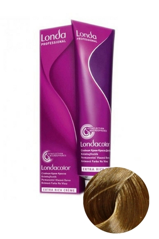 Стойкая крем-краска для волос LondaColor 8/ Светлый блонд натуральный, Londa Professional, 60 мл