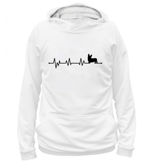 Толстовка "Корги - сердечный ритм"