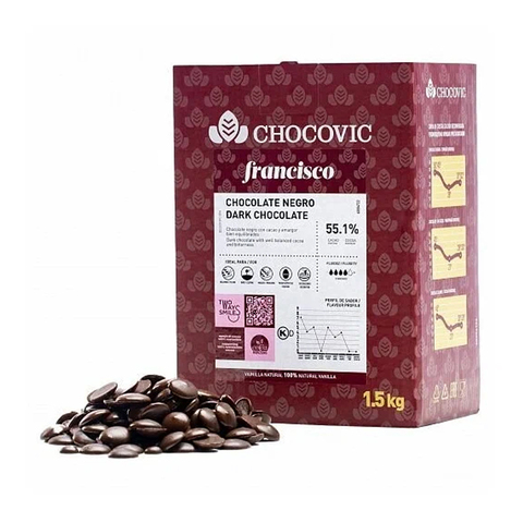 Шоколад темный Chocovic Francisco Шоковик 56.6% 1.5 кг