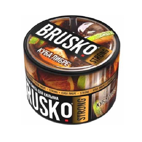 Бестабачная смесь для кальяна BRUSKO 50г STRONG - Куба Либре