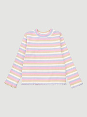 Лонгслив Mjölk Полоска розовая