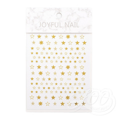 1385 Наклейки звёздочки золото