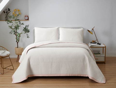 Покрывало 160х220 и 1 наволочка Sofi De MarkO Марисоль кремовое