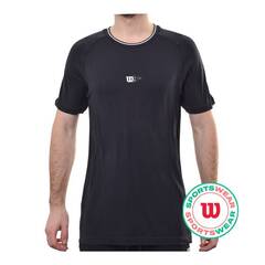 Теннисная футболка Wilson Players Seamless Crew 2.0 - black