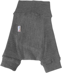 Пеленальные штанишки короткие Babyidea Wool Shorties, Серый меланж (шерсть мериноса 100%)