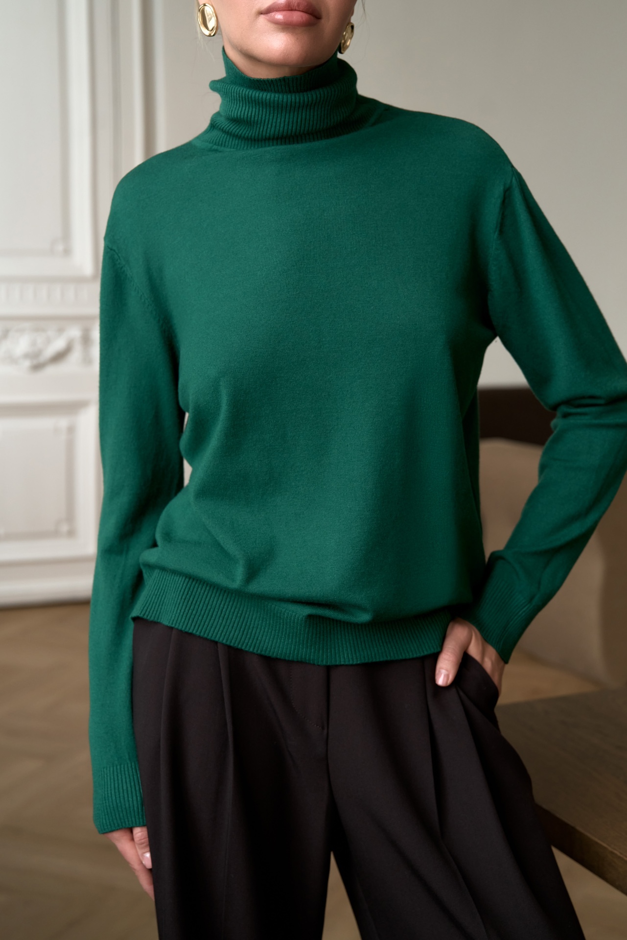 Водолазка oversize из мягкой смесовой вискозы