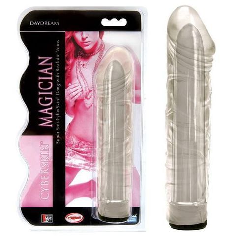 Прозрачный мультискоростной вибратор-реалистик Magician - 17 см. - Dream Toys Daydream 20194