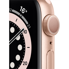 Смарт-часы Apple Watch S6 44mm  Gold Aluminium Case with Pink Sand Sport Band (M00E3GK/A)