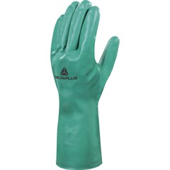Перчатки Delta Plus NITREX VE801 L=33см нитрил цвет зеленый р.9