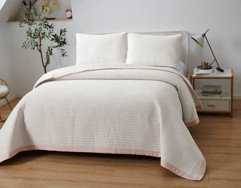 Покрывало 160х220 и 1 наволочка Sofi De MarkO Марисоль кремовое