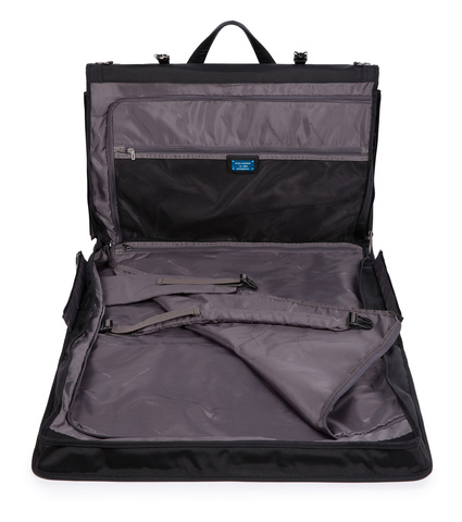 Сумка для костюма Piquadro Brief2 PA4344BR2/N, чёрный, кожа натуральная/нейлон (PA4344BR2/N)