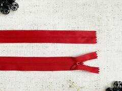 Молнии потайные, L 40 см, красный