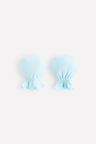 рукавички для новорожденных  К 8506/голубая вода(веселое сафари)