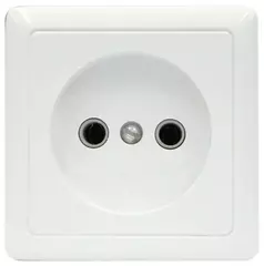 DEKraft Розетка О/У б/з б/шторок, 16А 250В белая RA10-131-B