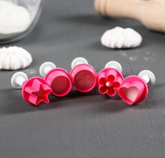 Набор плунжеров кондитерских «Праздник», 5 шт