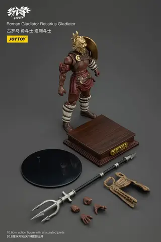 Фигурка Гладиатор Ретиарий масштаб 1/18 Roman Gladiator JoyToy
