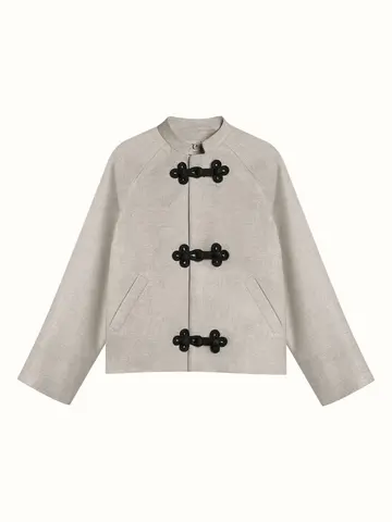 Жакет из шерсти Бежевый