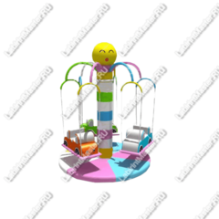 Электрическая карусель детская 4KIDS "Гонка"