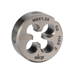 Плашка М 8,0х1,25 DINEN22568 HSSE 6g 25х9мм NKP 188001-N2-0080