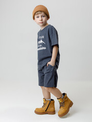 фуфайка  для мальчика  КР 302786/темно-синий к658